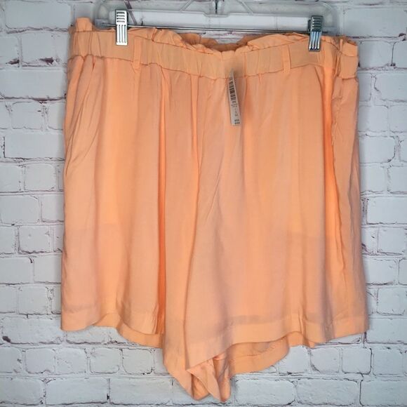 TORRID PULL ON SHORTS WOMEN'S SIZE 1 (1X). PEACH CHILLS LINED - Picture 11 of 11